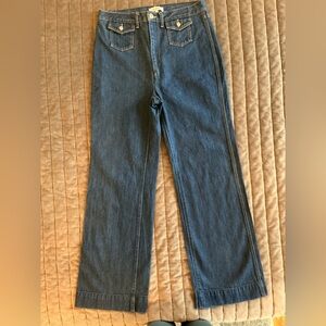 Re/Done Denim Jeans 70s Wide Leg Pocket